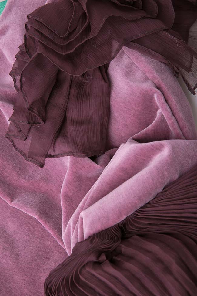 Silk and velvet gown DECADENT Dorin Negrau image 3