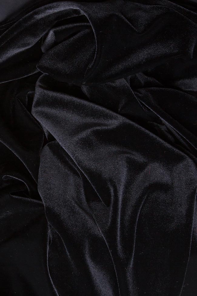 Open-back silk-velvet gown Cloche image 3