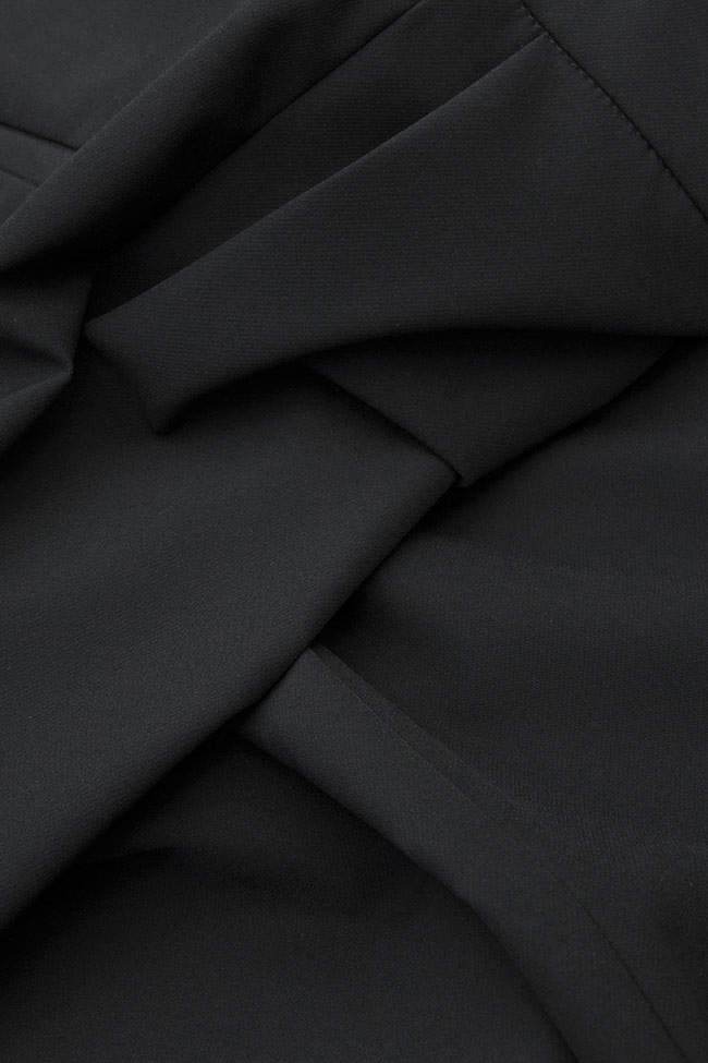 Vesta asimetrica din stofa si voal LEJA Shakara imagine 4