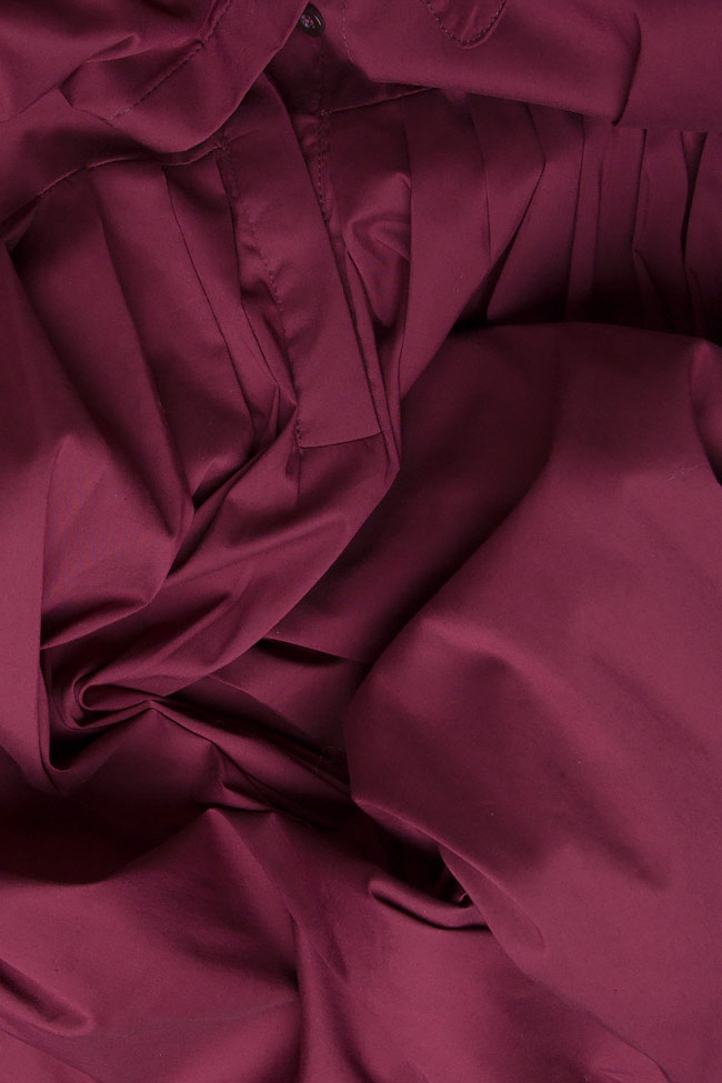 Robe plissée type chemise en coton Bluzat image 5