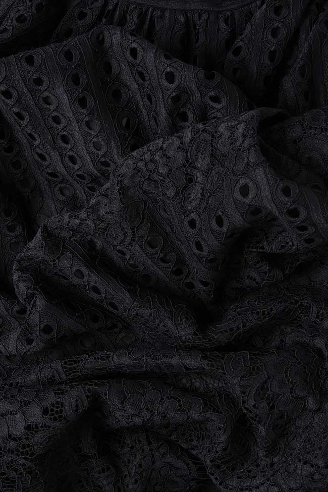 Cotton-blend lace midi skirt Carmen Ormenisan image 3