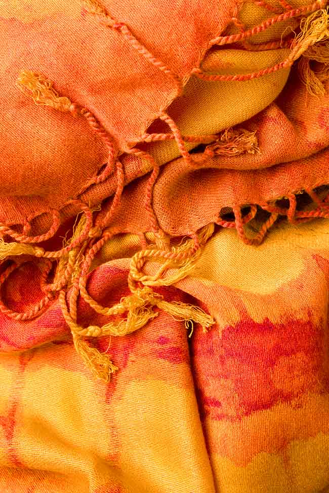 Printed cashmere scarf Arona Carelli image 2