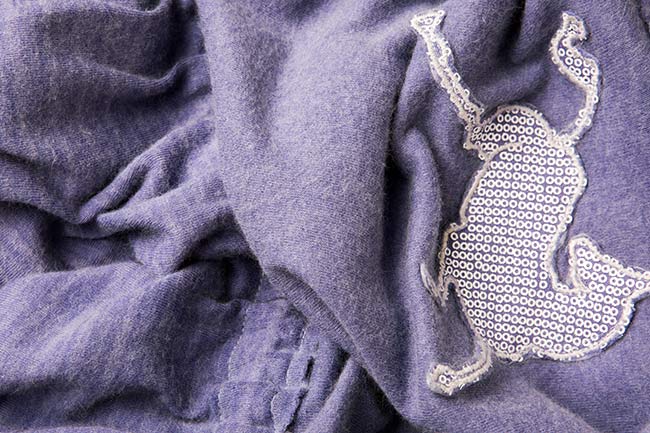 Robe mini en mélange de coton et angora Arona Carelli image 3