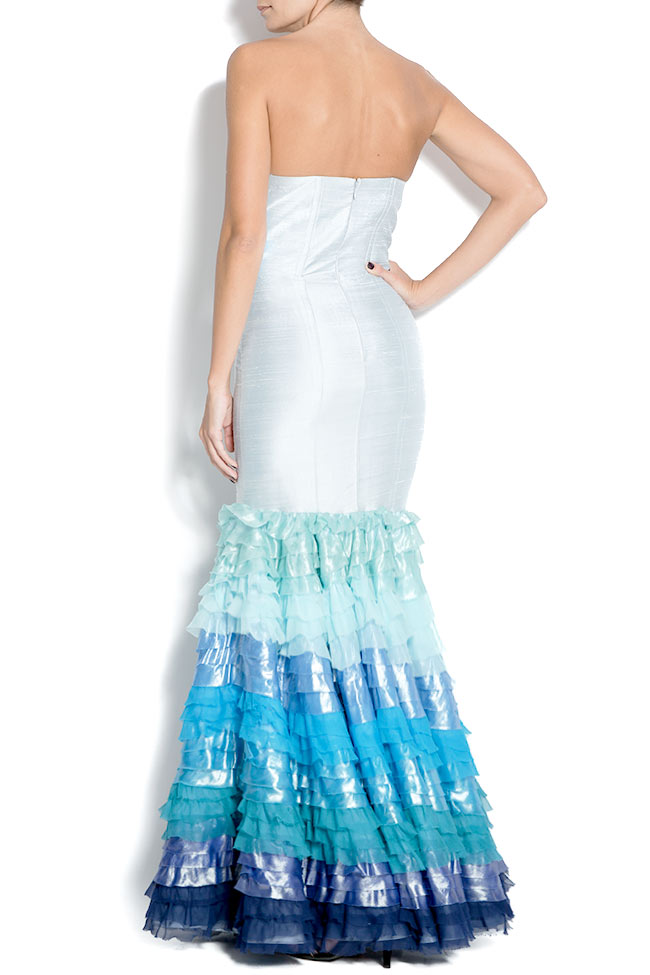 Silk-shantung mermaid type gown Alexandru Raicu image 2