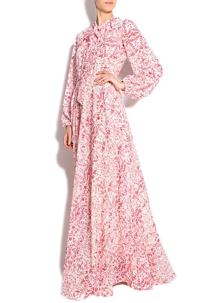 Floral-print chiffon gown Arina Varga image 1