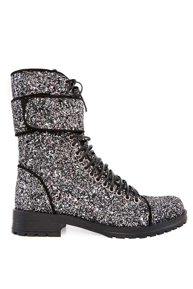 Glittered-leather boots Atelier Faiblesse image 0