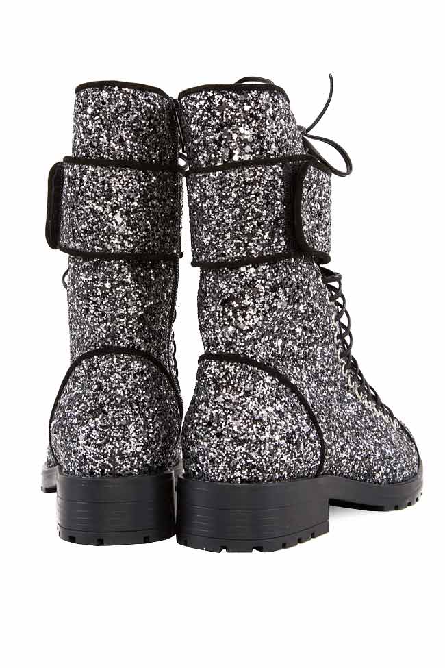 Glittered-leather boots Atelier Faiblesse image 2