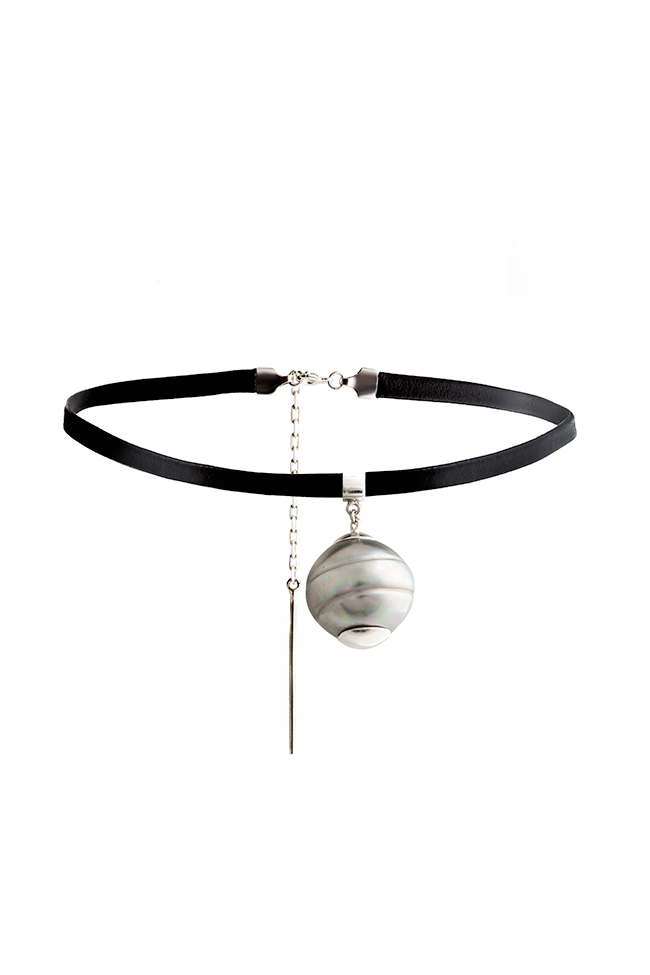 Chocker necklace with Mallorca pearl Eneada image 0
