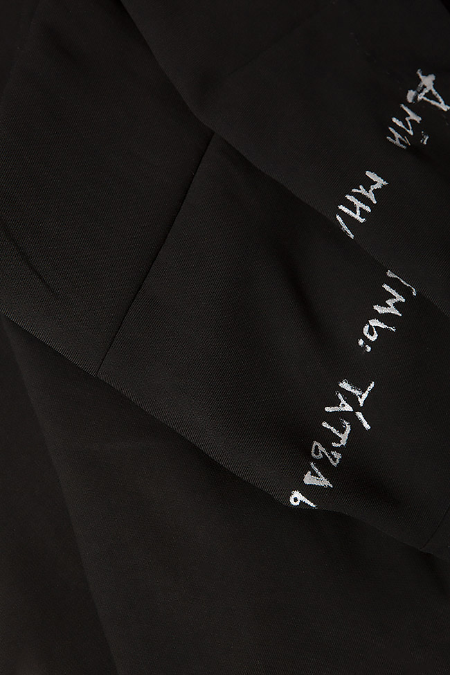 Rochie maxi din amestec de lana BLACK SWAN Mihaela Cirlugea  imagine 4