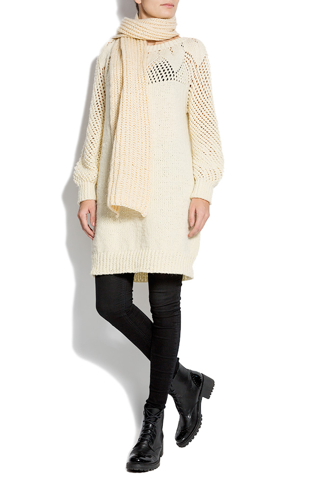 Oversized hand-knitted sweater Anamaria Pop image 0