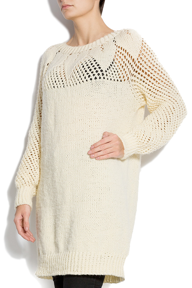 Oversized hand-knitted sweater Anamaria Pop image 1