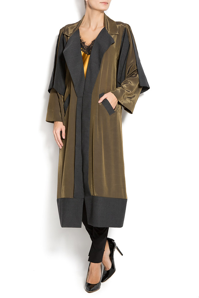 Silk-blend trench Sisters RTW image 0