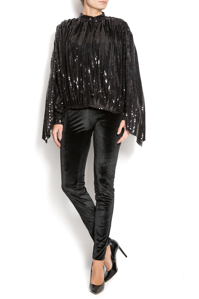 Sequined-embroidered bomber jacket ATU Body Couture image 0