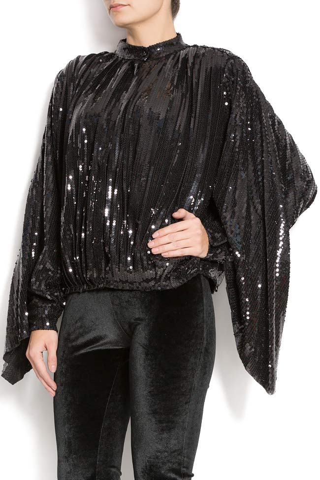 Sequined-embroidered bomber jacket ATU Body Couture image 1