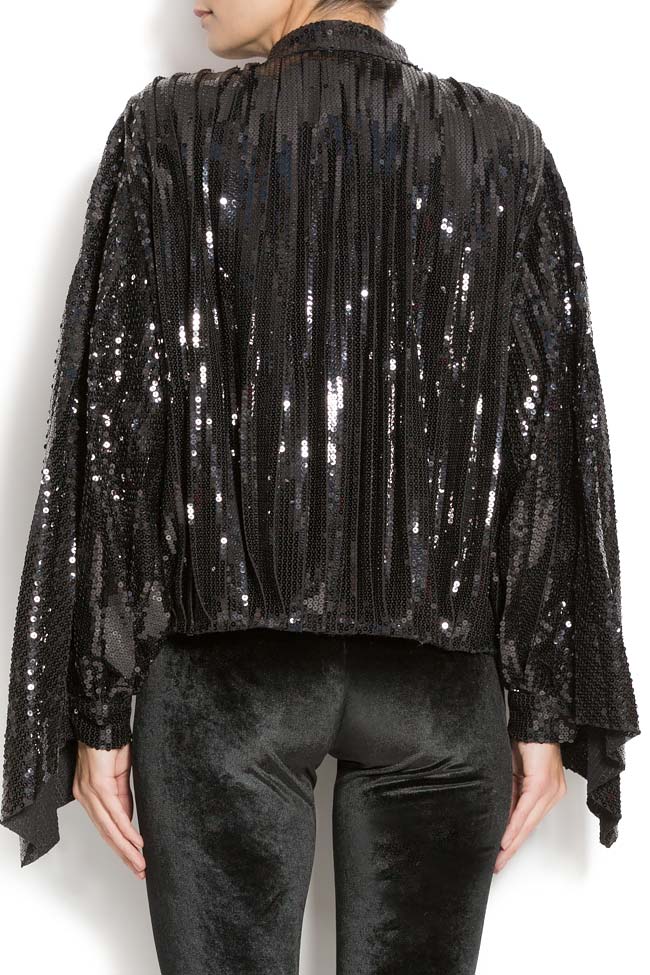 Sequined-embroidered bomber jacket ATU Body Couture image 2