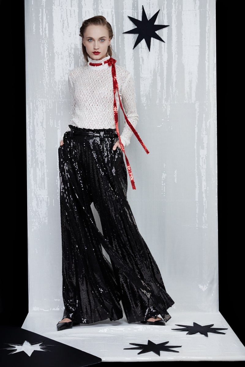 Sequined cotton turtleneck ATU Body Couture image 3