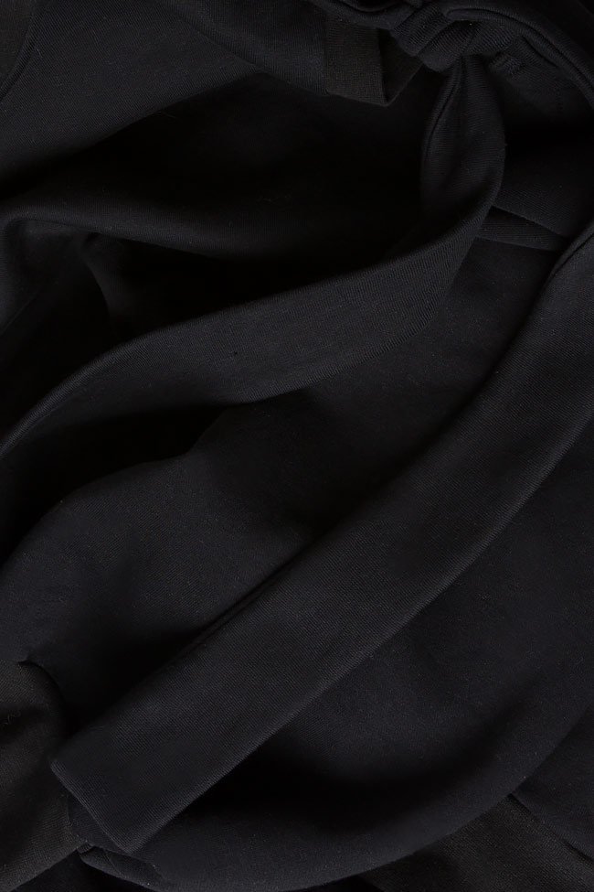 Nero cotton-blened cold-shoulder swetshirt Ioana Ciolacu image 3
