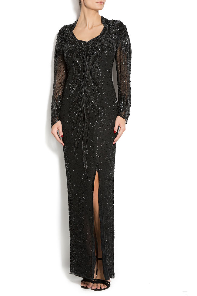 Sequin embellished silk gown R'Ias Couture image 0