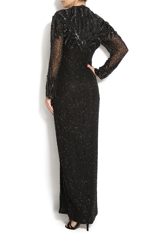 Sequin embellished silk gown R'Ias Couture image 2