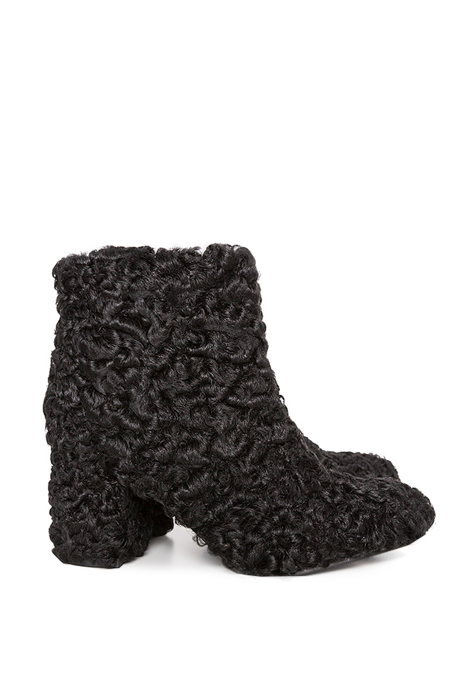 Astrakhan fur and leather boots Zenon image 1
