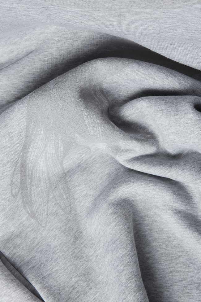 Silver cotton-blend sweatshirt Ioana Ciolacu image 3