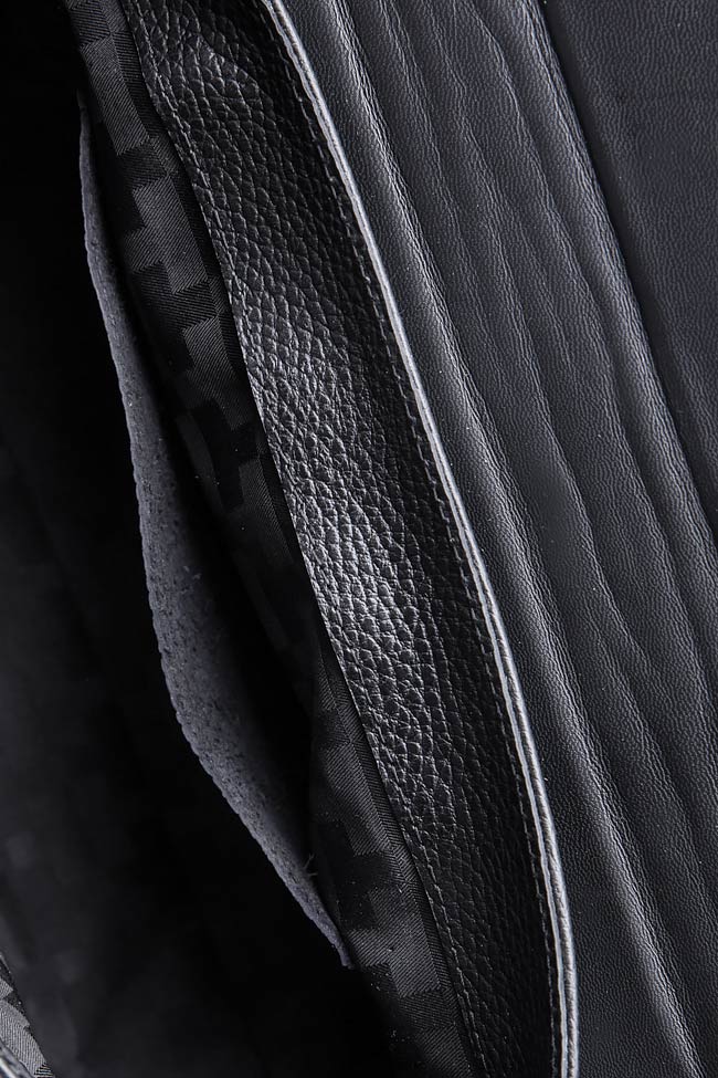 Small textured-leather shoulder bag Laura Olaru image 3