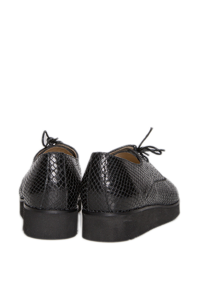 Pantofi din piele naturala SERRANO SNAKE Cristina Maxim imagine 2
