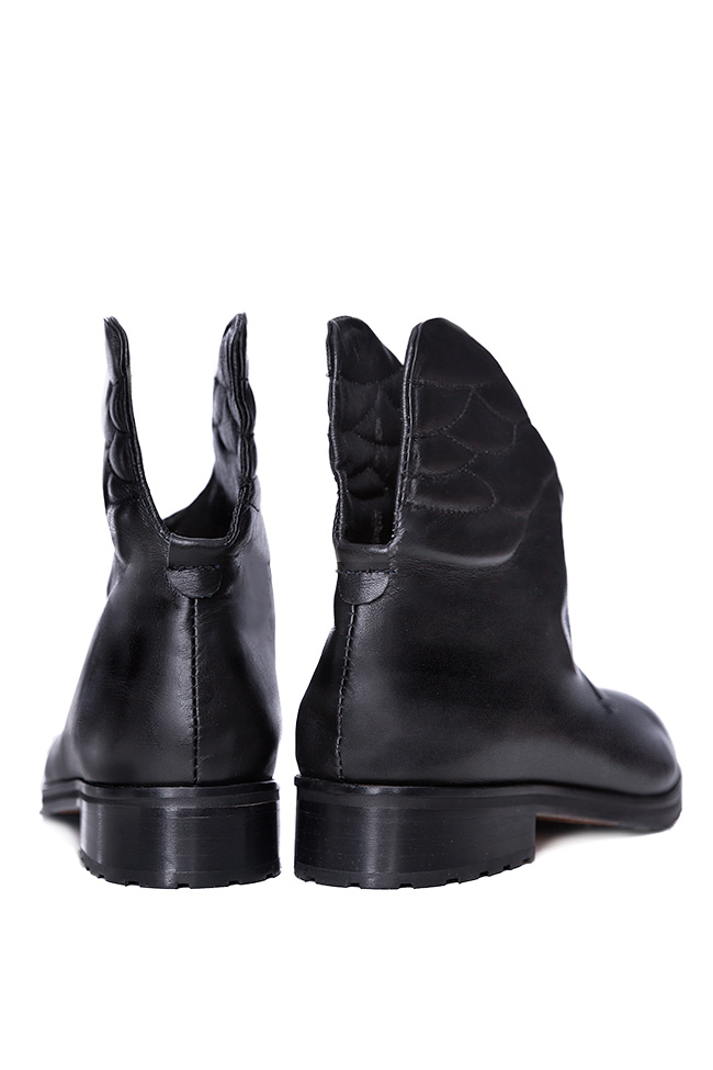 Leather ankle boots Mihaela Glavan  image 2