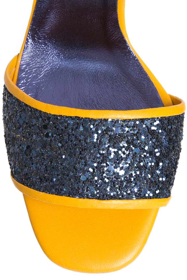 Tasseled glittered leather sandals Ana Kaloni image 3
