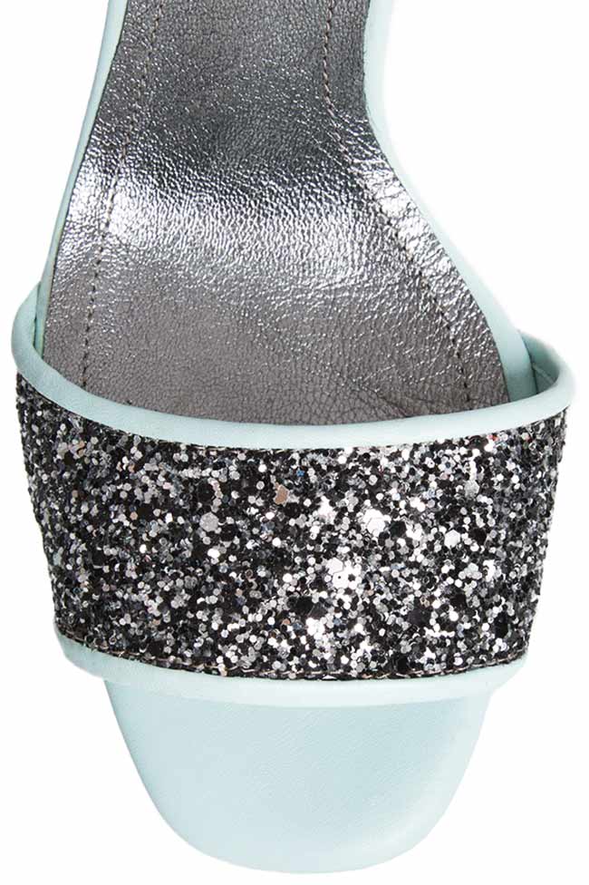 Tasseled glittered leather sandals Ana Kaloni image 3
