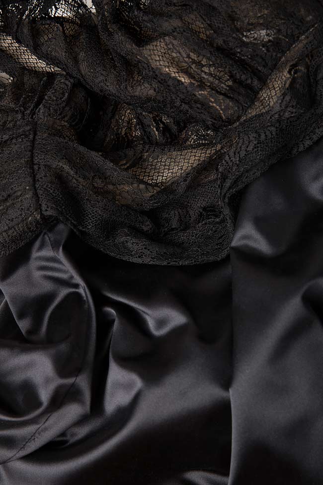 Silk-taffeta and solstiss lace gown RENE Romanitza by Romanita Iovan image 3