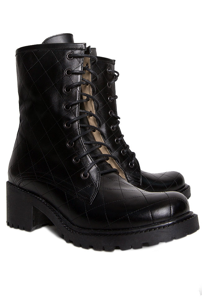 Ginza  quilted leather boots Cristina Maxim image 1
