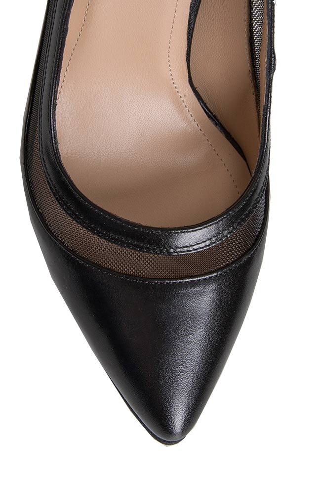 Pantofi din piele CARLINE Cristina Maxim imagine 3