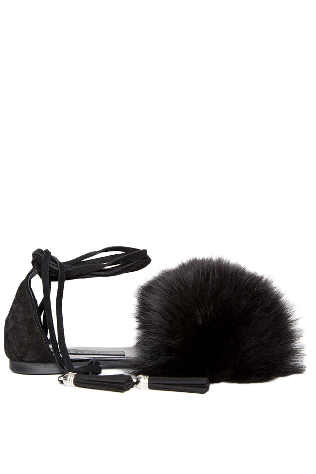 Leather and fur sandals Mihaela Gheorghe image 0