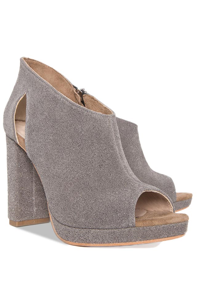 Suede leather cut-out boots  Hannami image 1