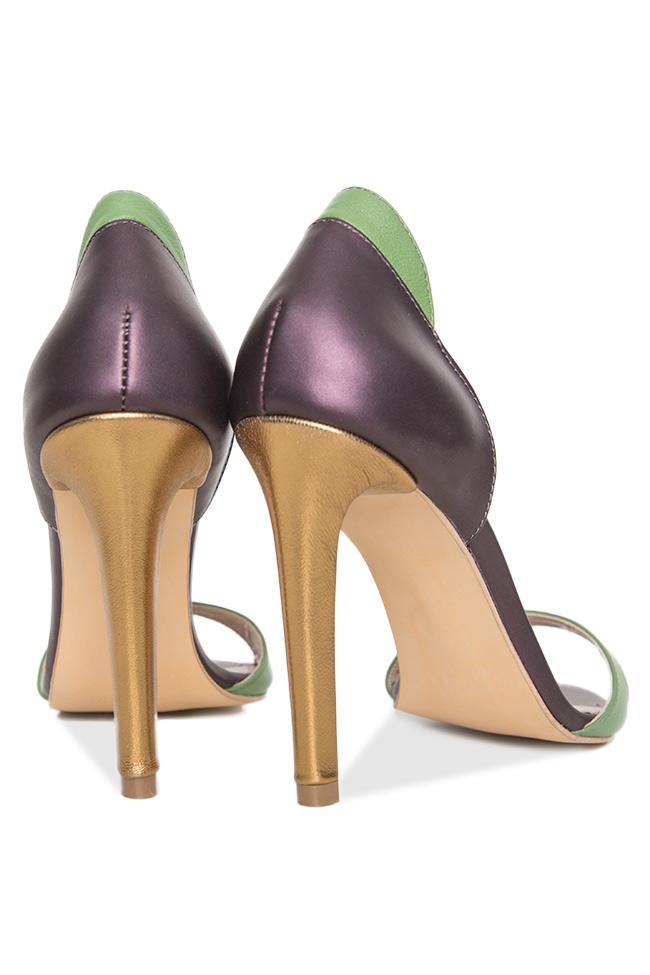 Sandale din piele in trei culori Hannami imagine 2