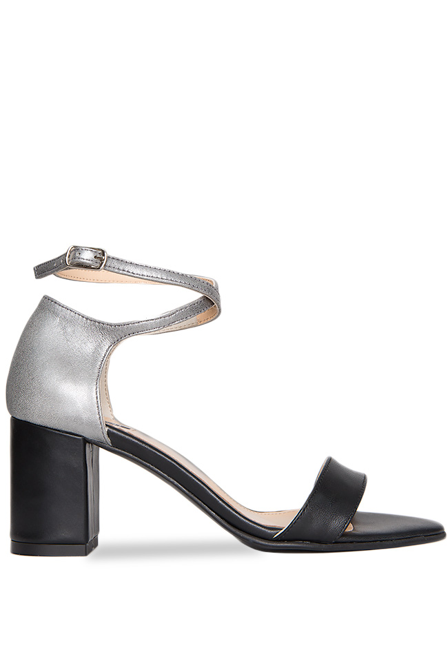 Bicolored leather sandals Hannami image 0