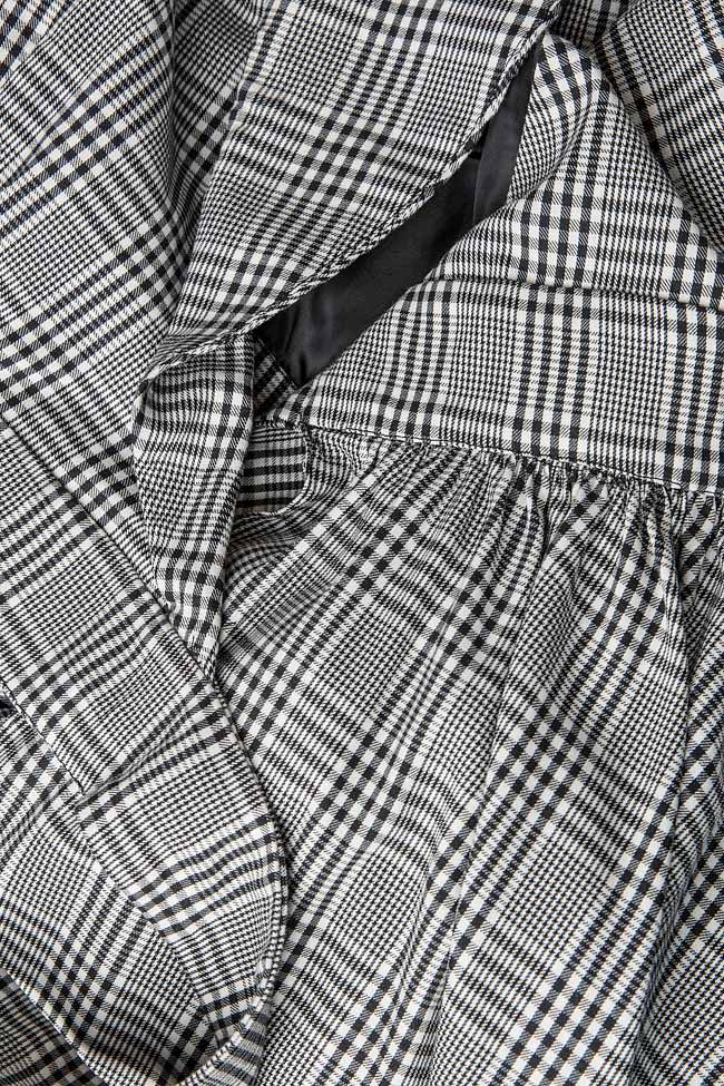 Bluza asimetrica din amestec de bumbac Larisa Dragna imagine 3
