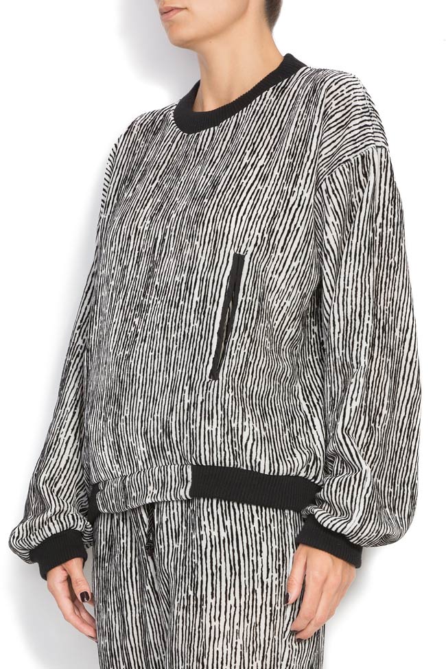 Bluza supradimensionata din catifea GALAXY ATU Body Couture imagine 1