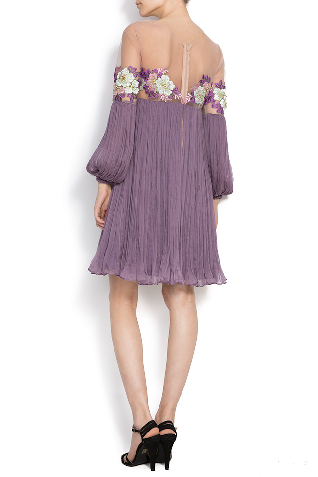 Lexa embellished silk-mousseline mini dress Maia Ratiu image 2