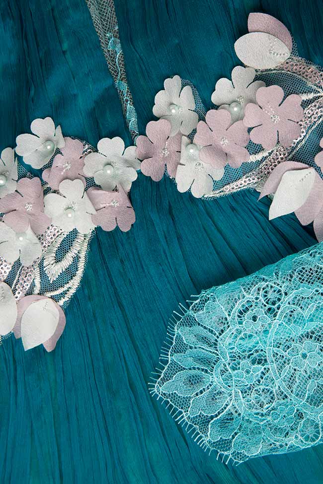 Idris embroidered silk-chantilly lace mini dress Maia Ratiu image 3