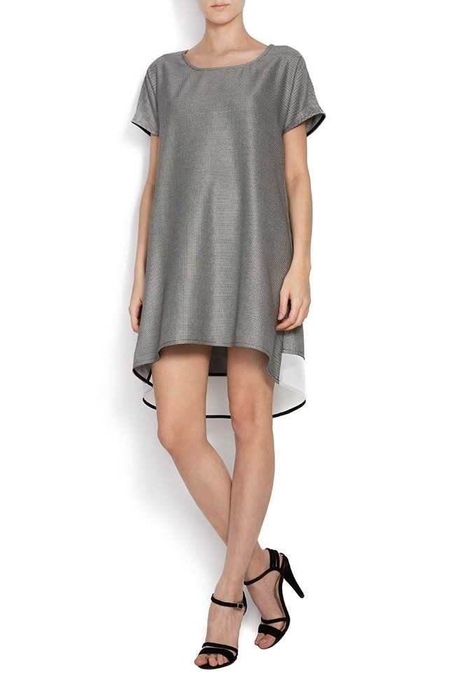Wool-cotton dress with lace insertion Anamaria Pop image 0