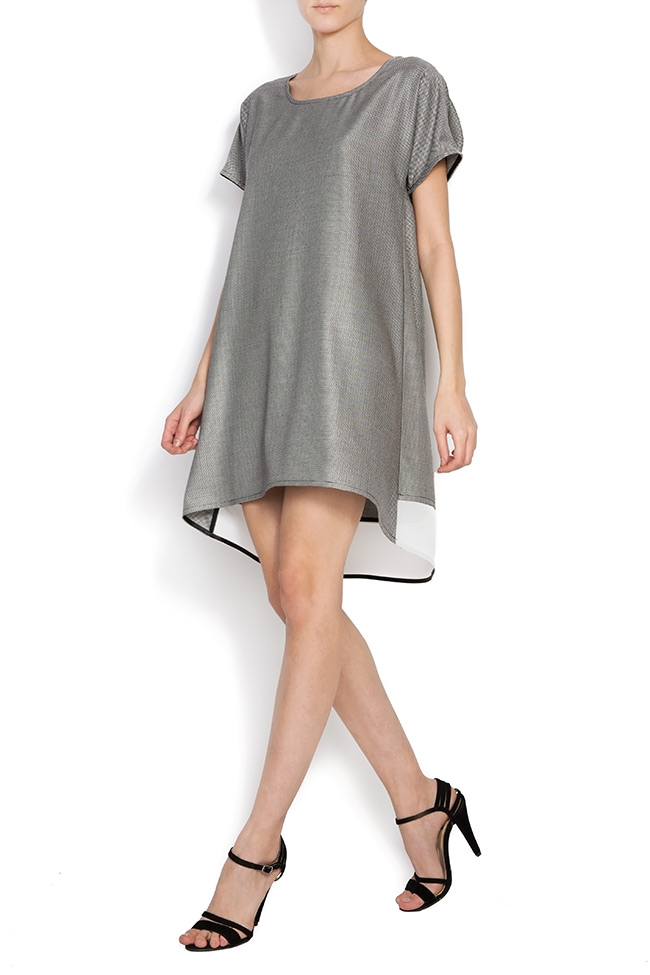 Wool-cotton dress with lace insertion Anamaria Pop image 1