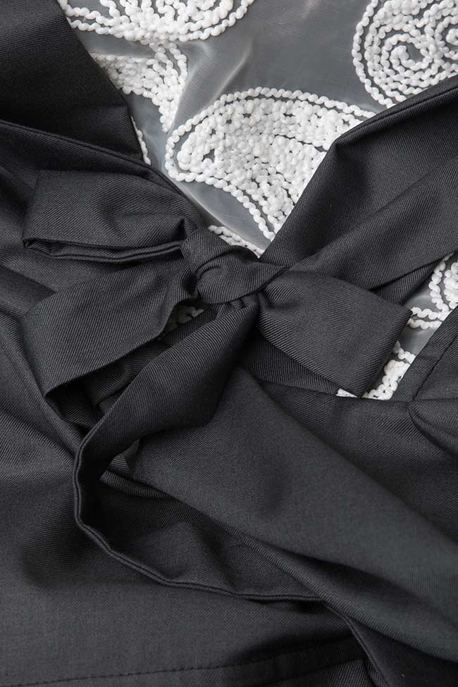 فستان من القطن ذو اضافات من الدانتيل اناماريا بوب image 3