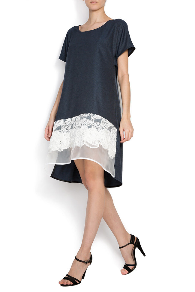 Cotton dress with lace insertion Anamaria Pop image 1