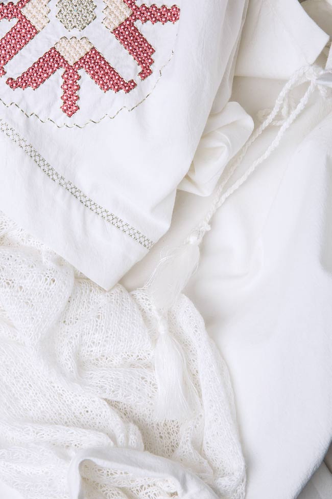 Embroidered lace cotton mini dress  Maressia image 3