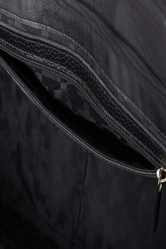 Textured-leather shoulder bag Laura Olaru image 2
