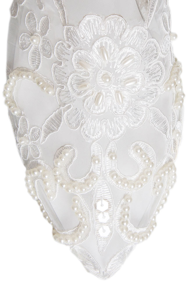 Embellished lace slipper Zenon image 3