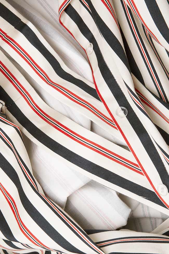 Striped cotton shirt dress Lure image 3