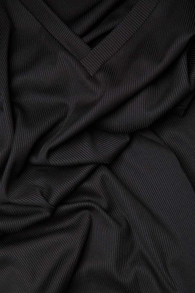 Wrap-effect cotton-blend dress Lure image 3